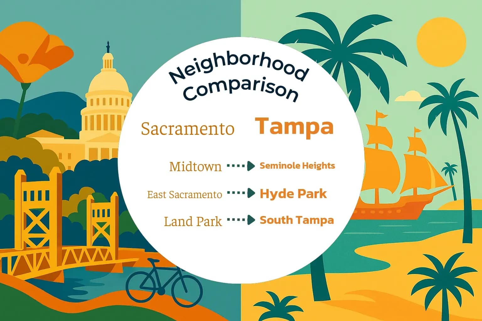 Sacramento vs Tampa Neighborhood Comparison