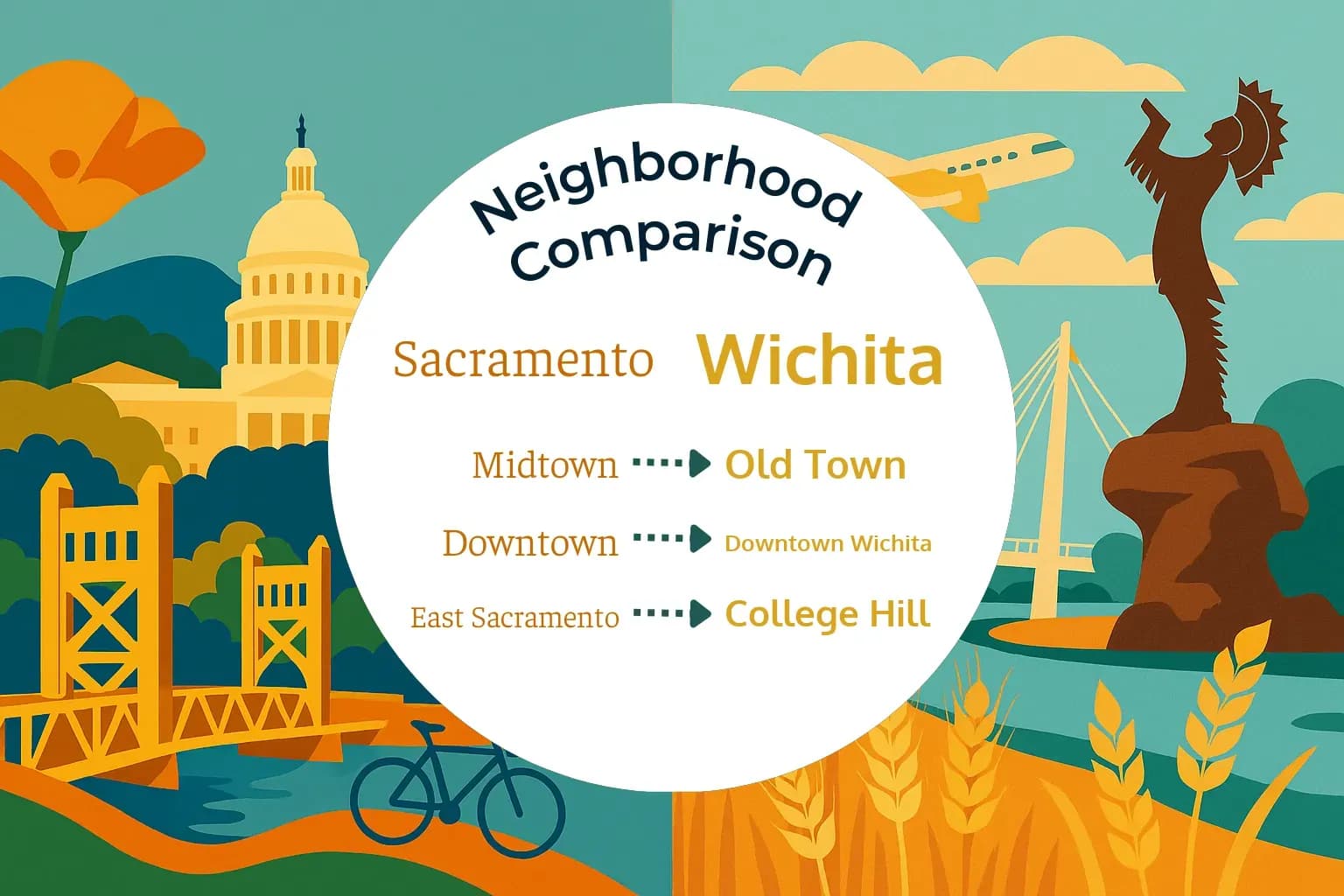 Sacramento vs Wichita Neighborhood Comparison