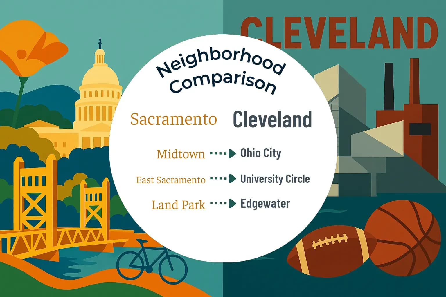 Sacramento vs Cleveland Neighborhood Comparison