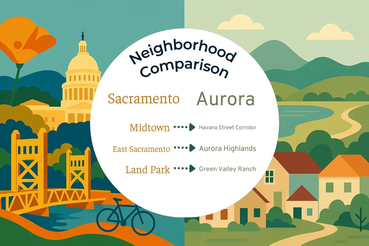 Sacramento vs Aurora Neighborhood Comparison