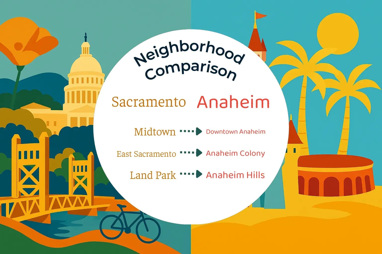 Sacramento vs Anaheim Neighborhood Comparison