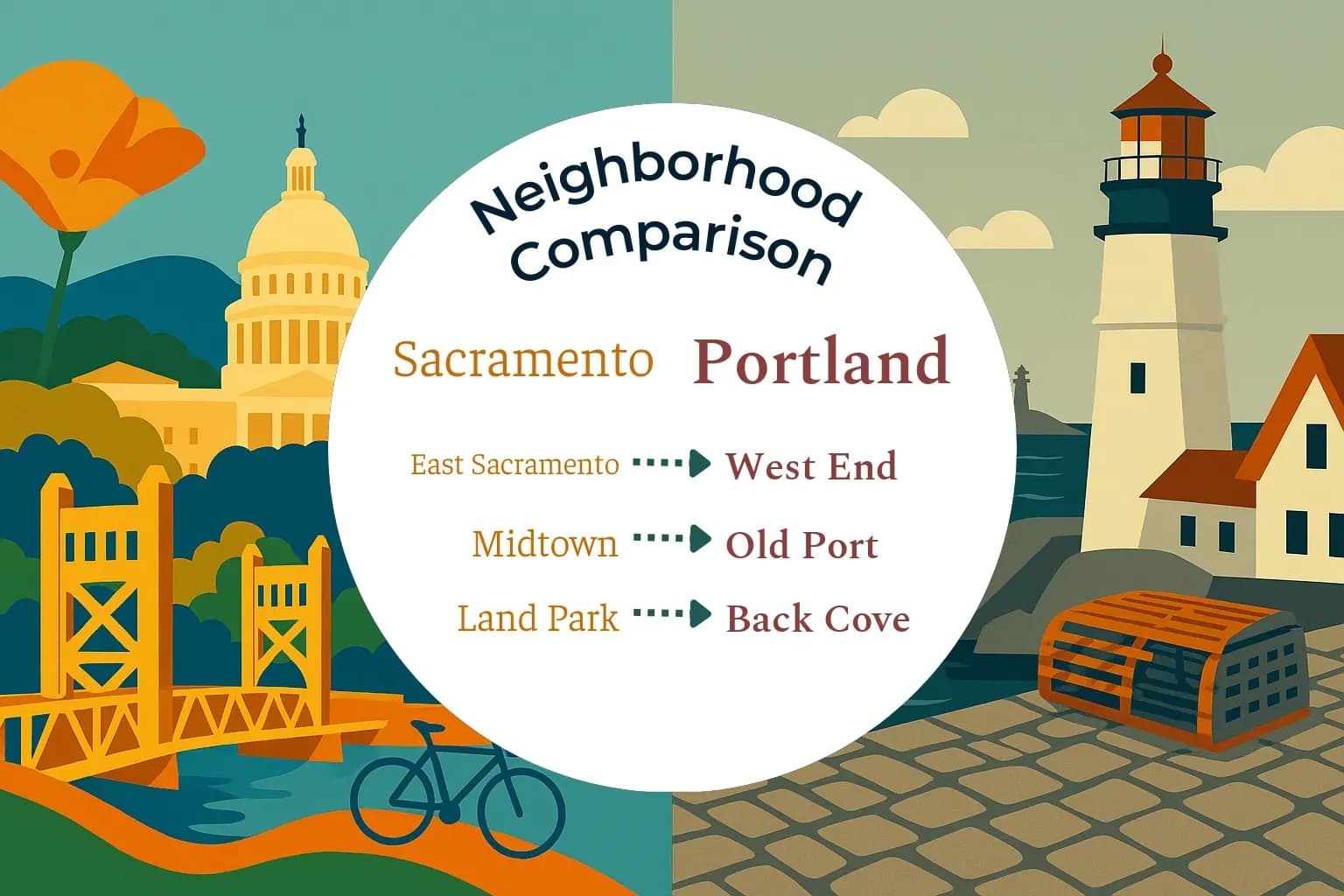 Sacramento vs Portland Neighborhood Comparison