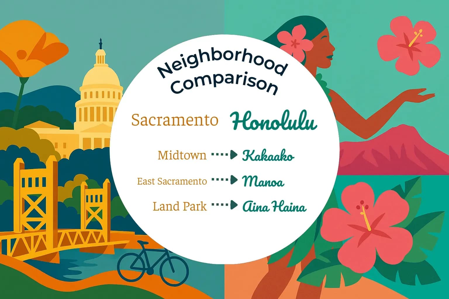 Sacramento vs Honolulu Neighborhood Comparison