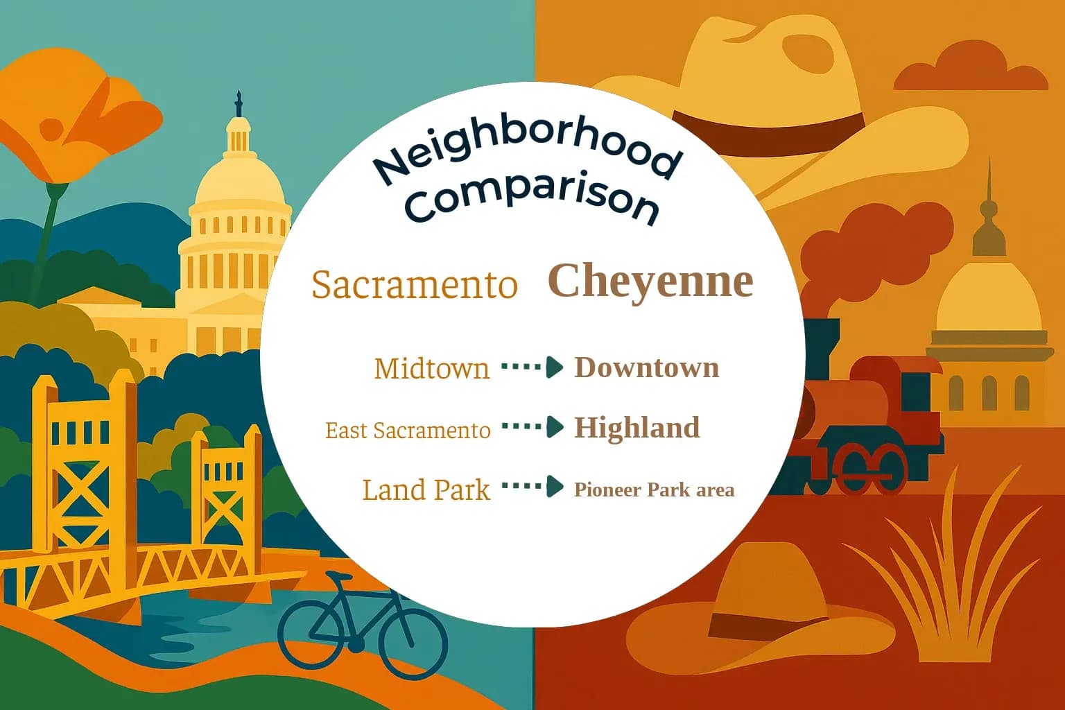 Sacramento vs Cheyenne Neighborhood Comparison