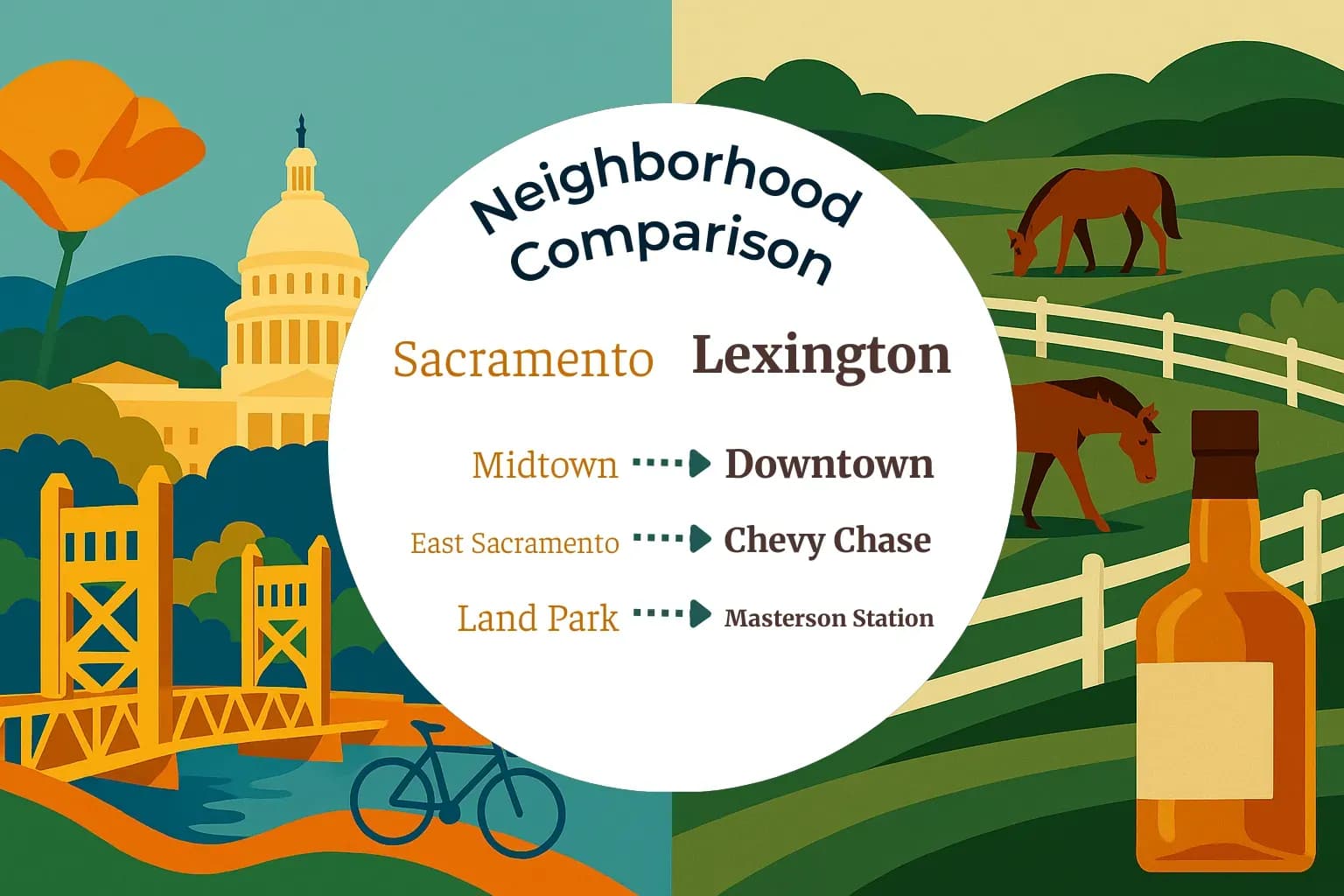 Sacramento vs Lexington Neighborhood Comparison