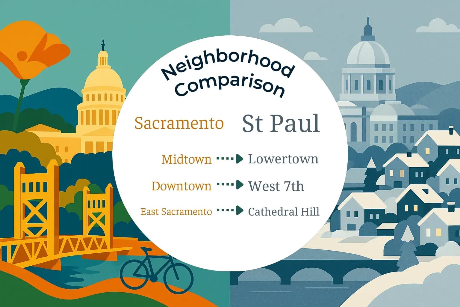 Sacramento vs St. Paul Neighborhood Comparison