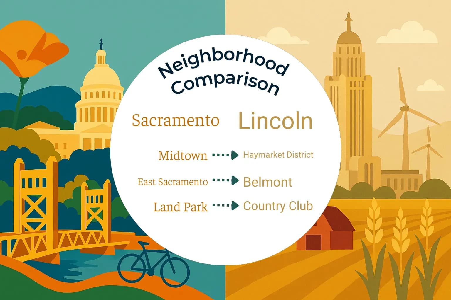 Sacramento vs Lincoln Neighborhood Comparison