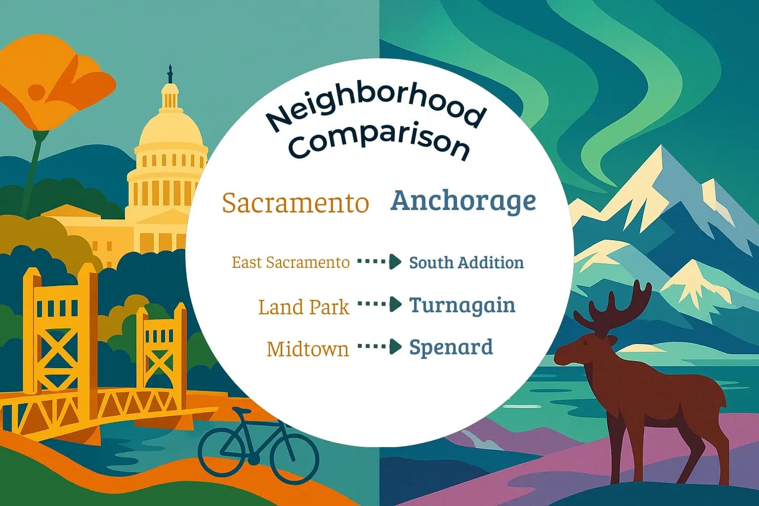 Sacramento vs Anchorage Neighborhood Comparison