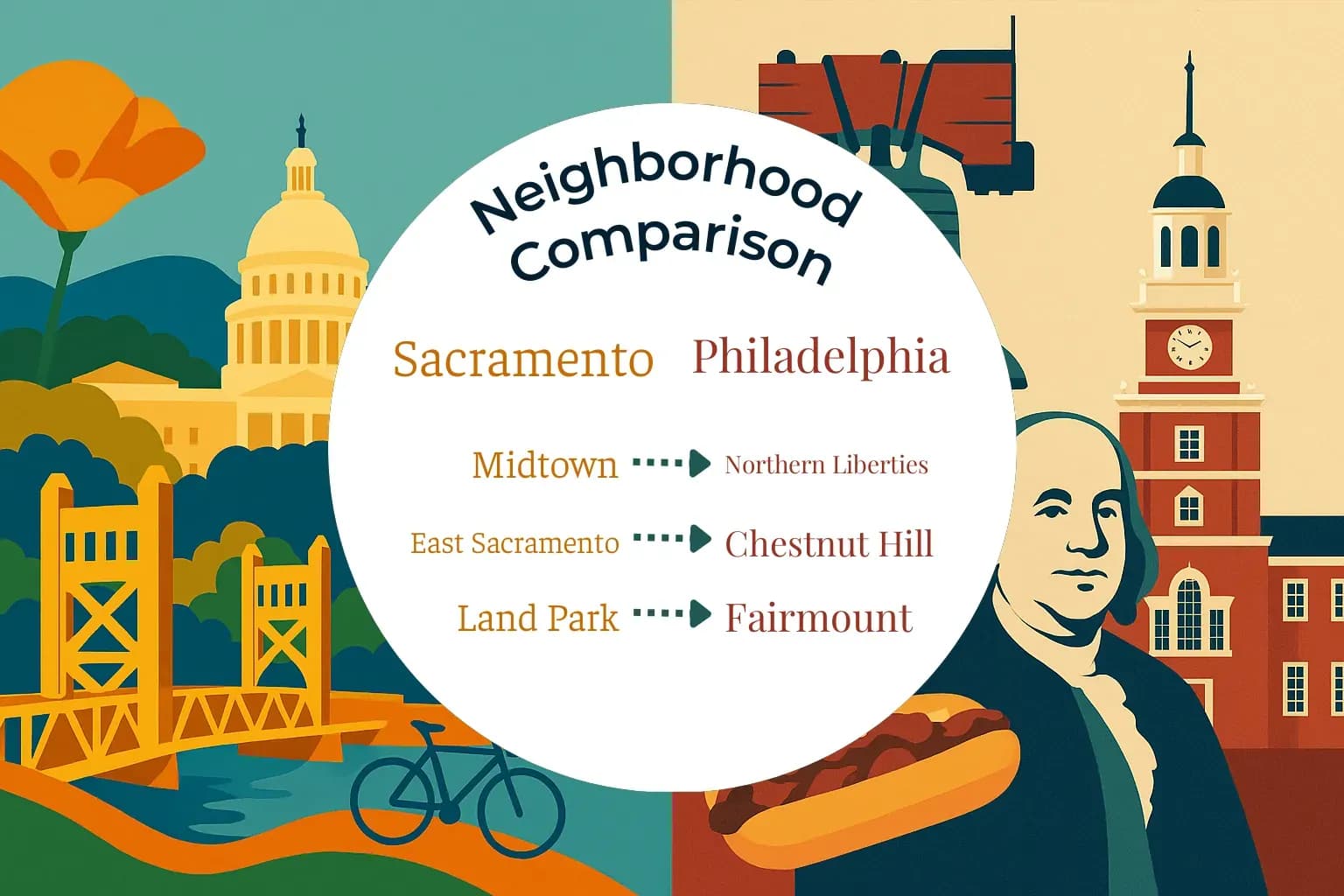 Sacramento vs Philadelphia Neighborhood Comparison