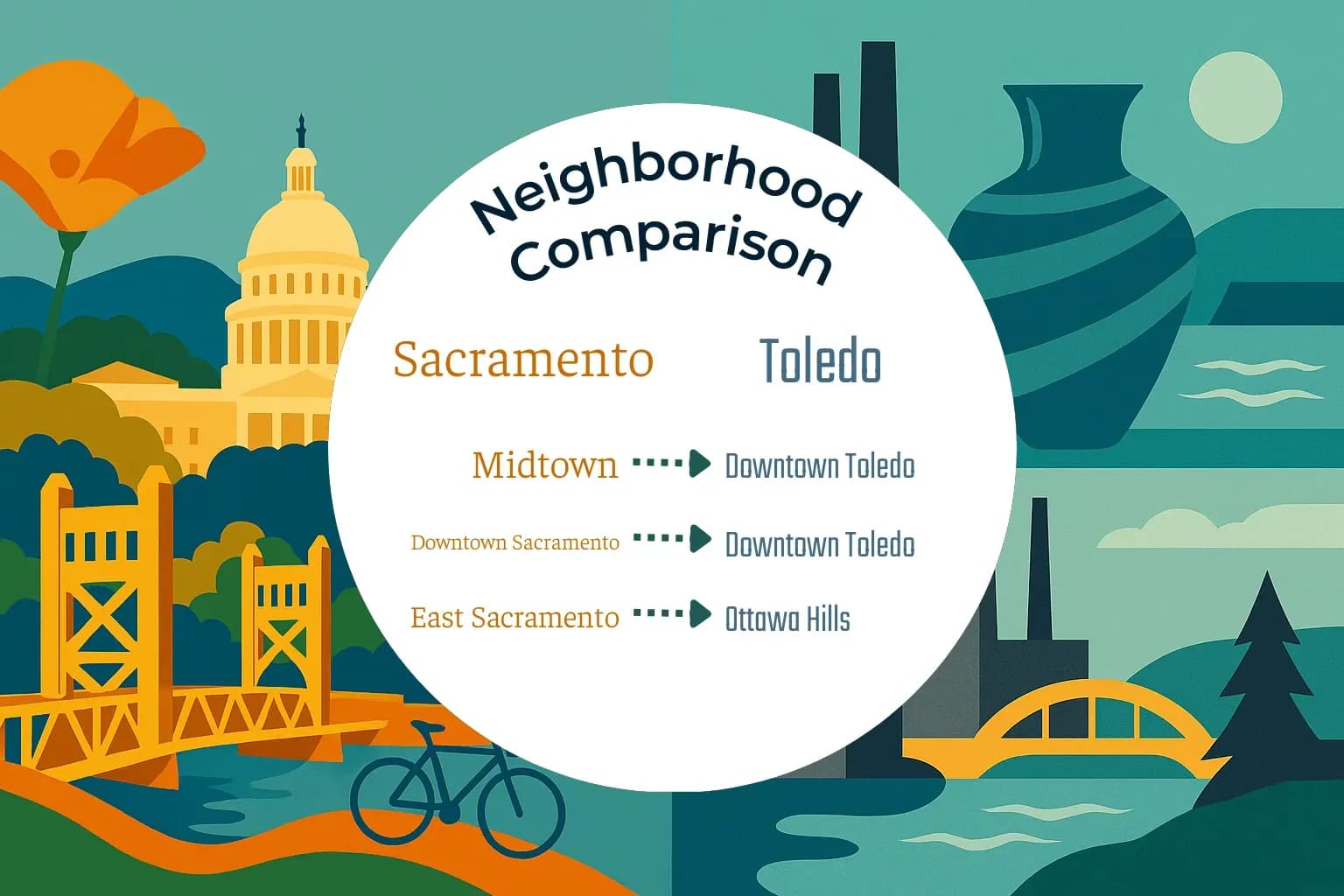 Sacramento vs Toledo Neighborhood Comparison