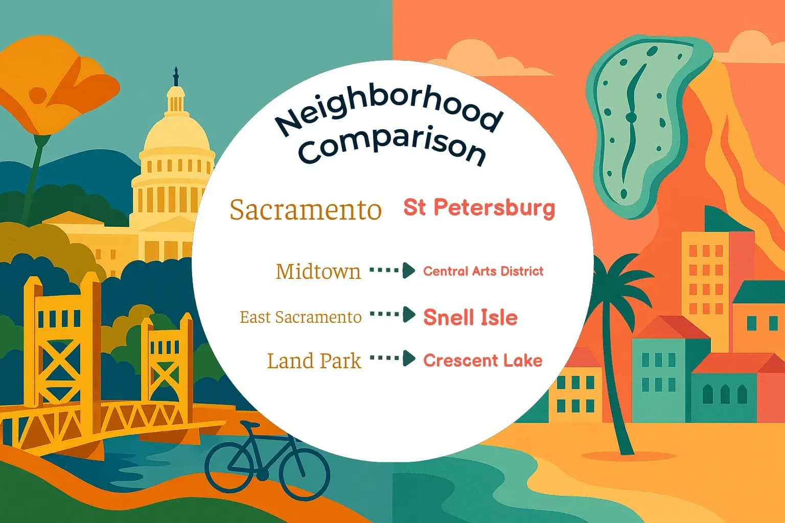 Sacramento vs St. Petersburg Neighborhood Comparison