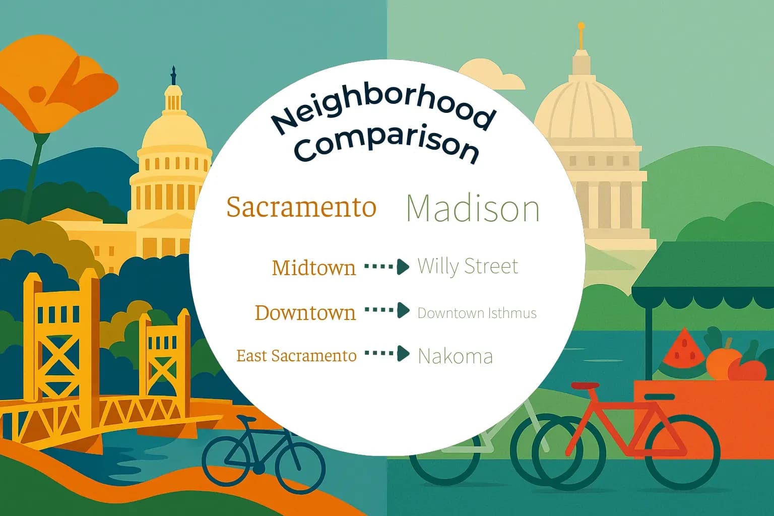 Sacramento vs Madison Neighborhood Comparison