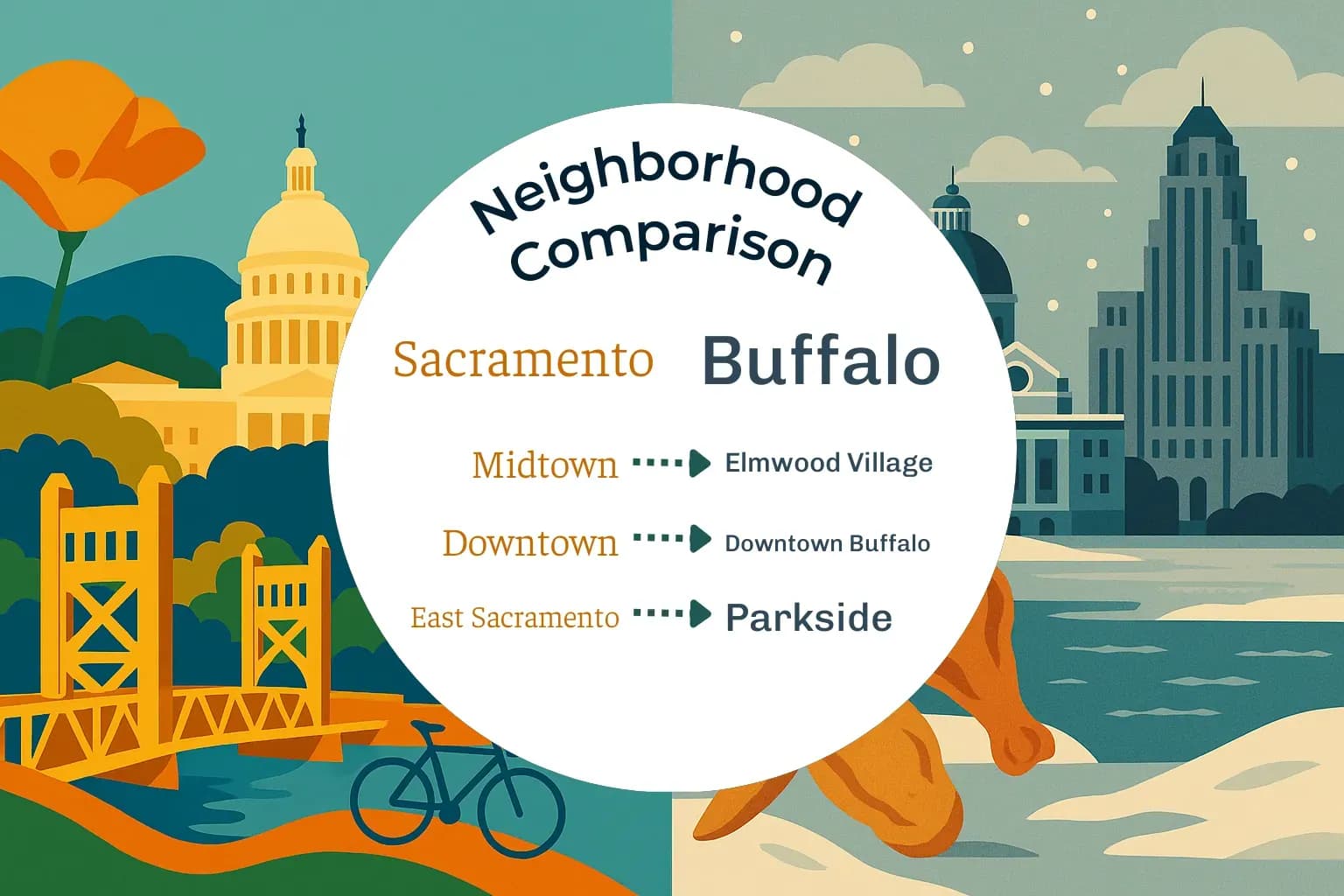 Sacramento vs Buffalo Neighborhood Comparison