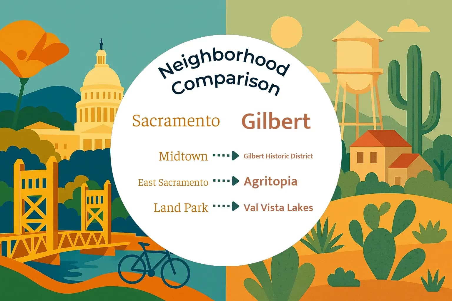 Sacramento vs Gilbert Neighborhood Comparison