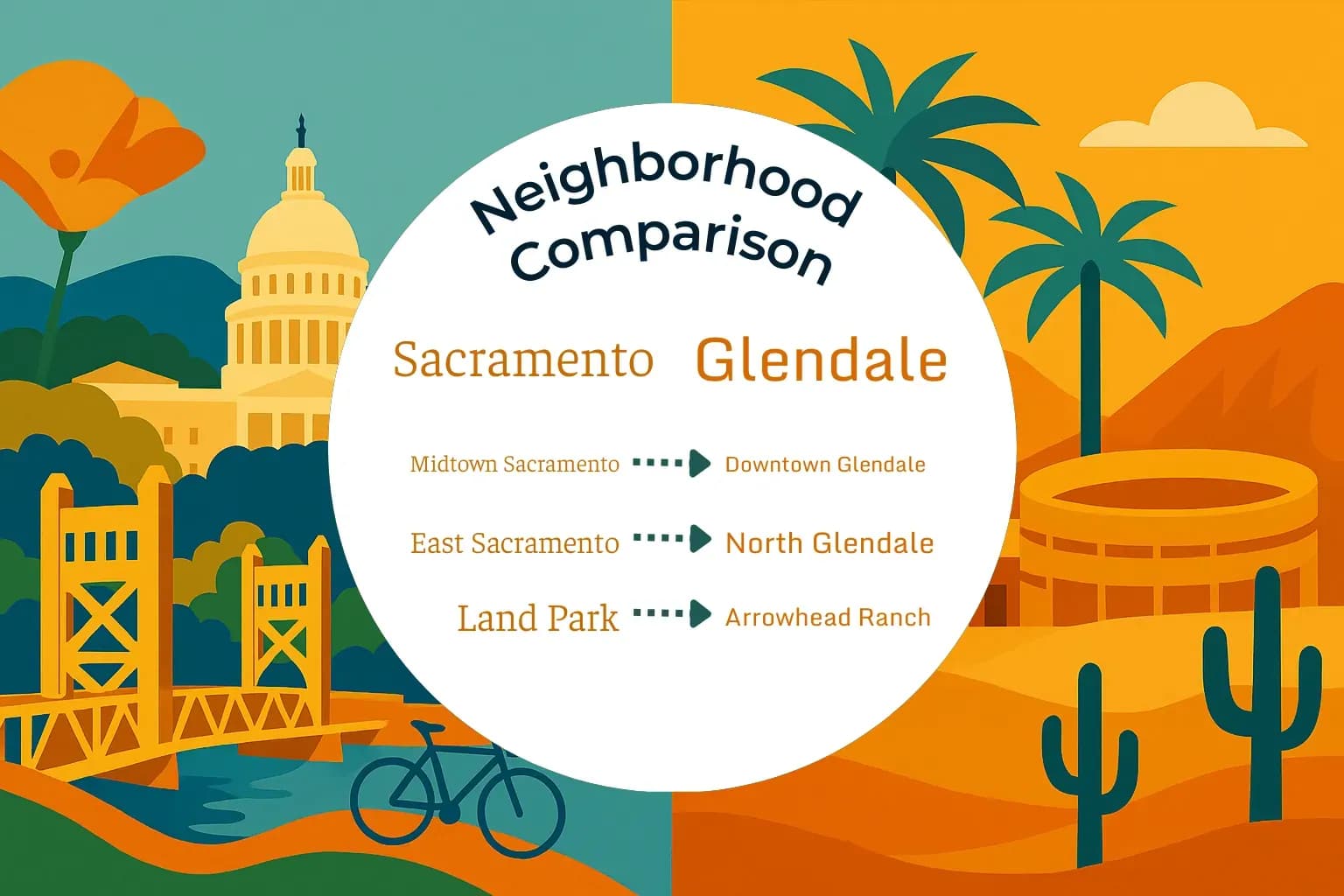 Sacramento vs Glendale Neighborhood Comparison