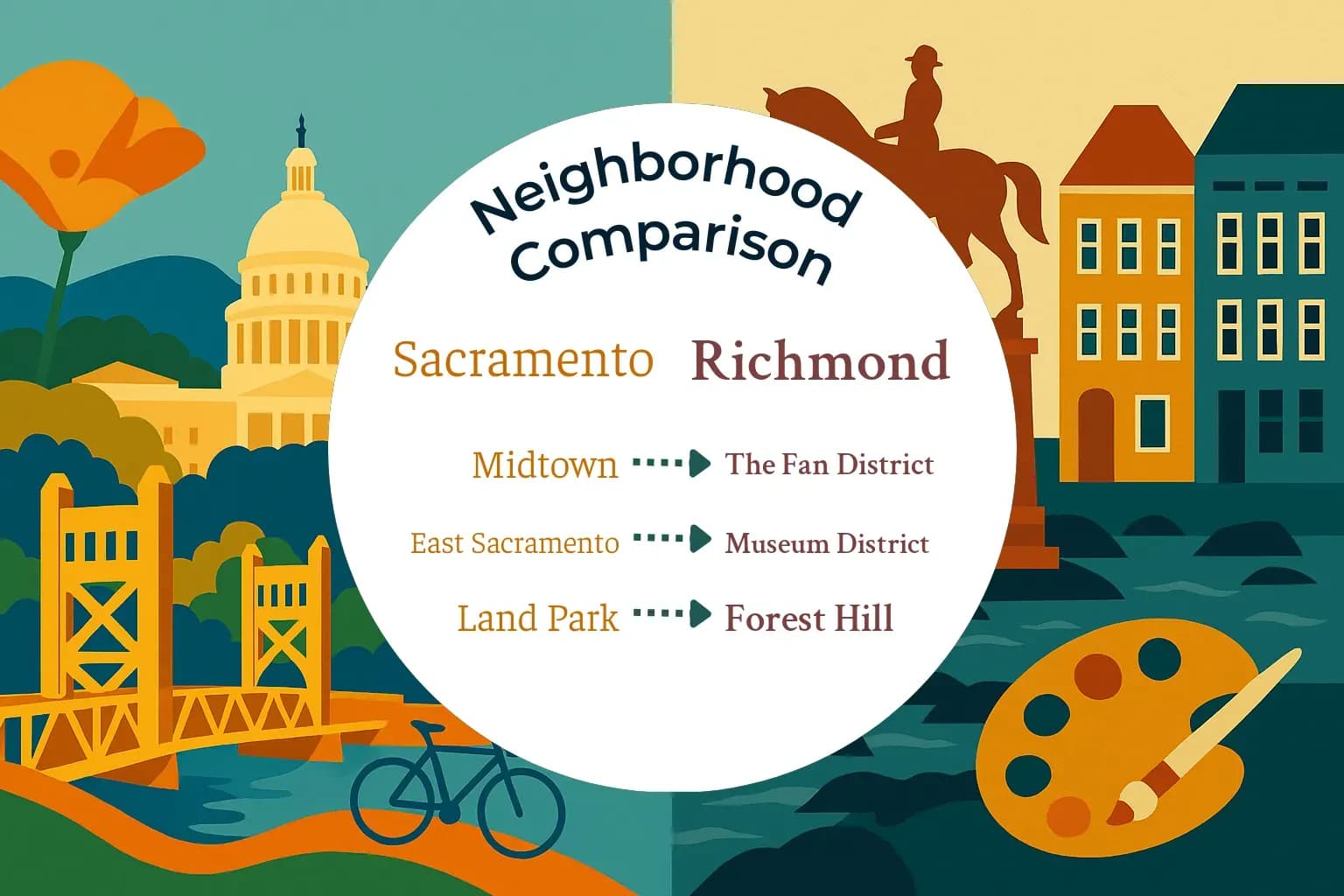 Sacramento vs Richmond Neighborhood Comparison