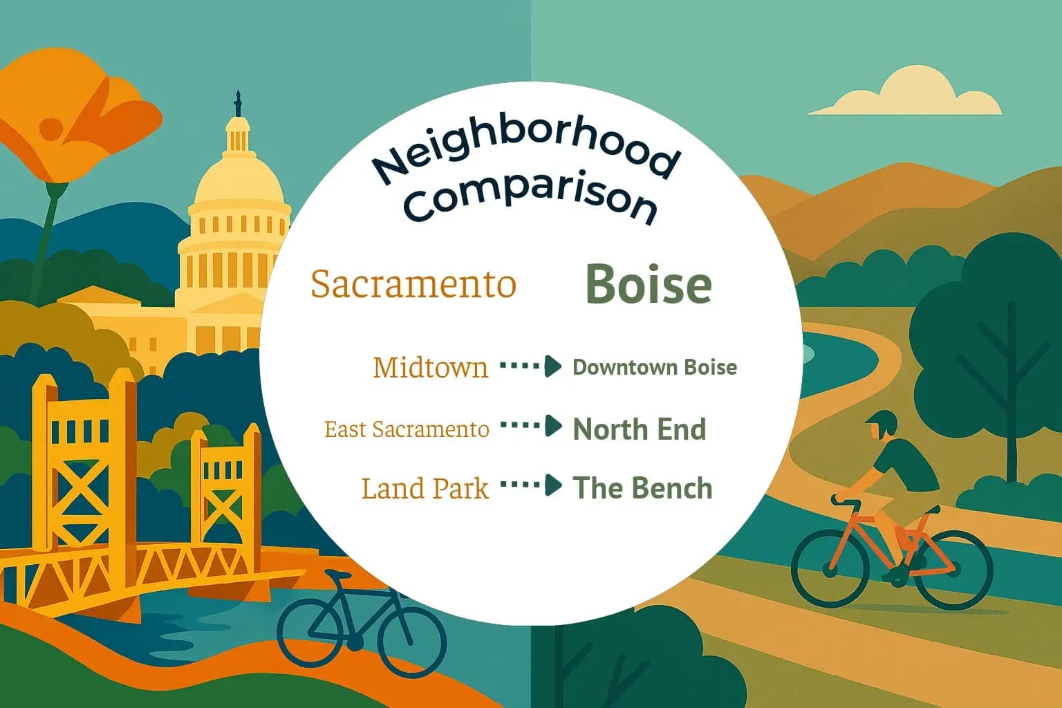 Sacramento vs Boise Neighborhood Comparison
