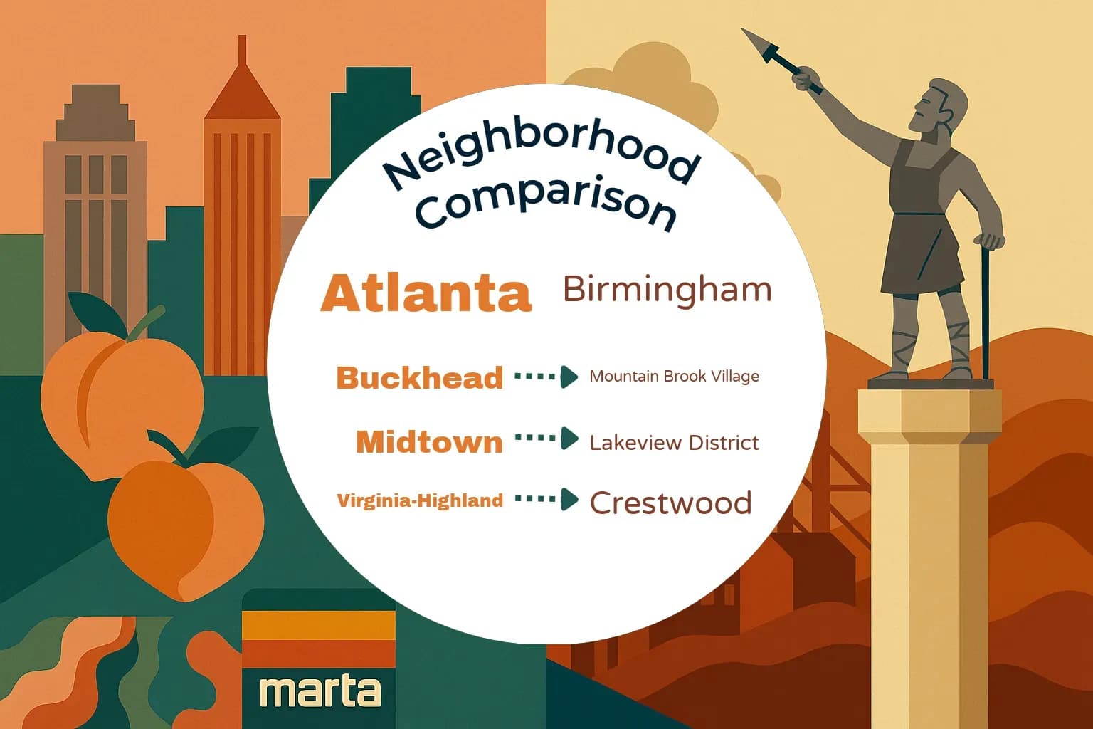Atlanta vs Birmingham Neighborhood Comparison