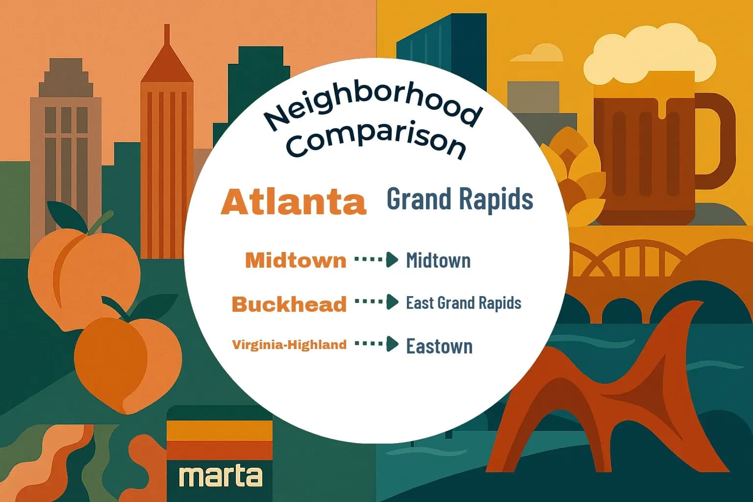 Atlanta vs Grand Rapids Neighborhood Comparison