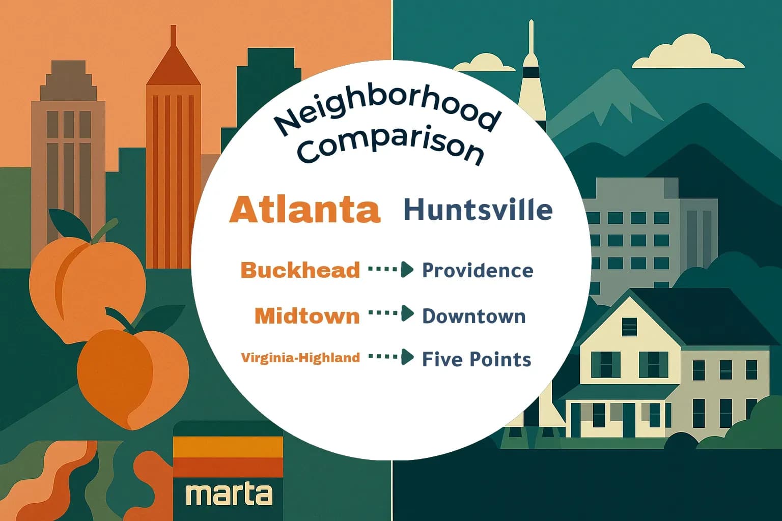Atlanta vs Huntsville Neighborhood Comparison