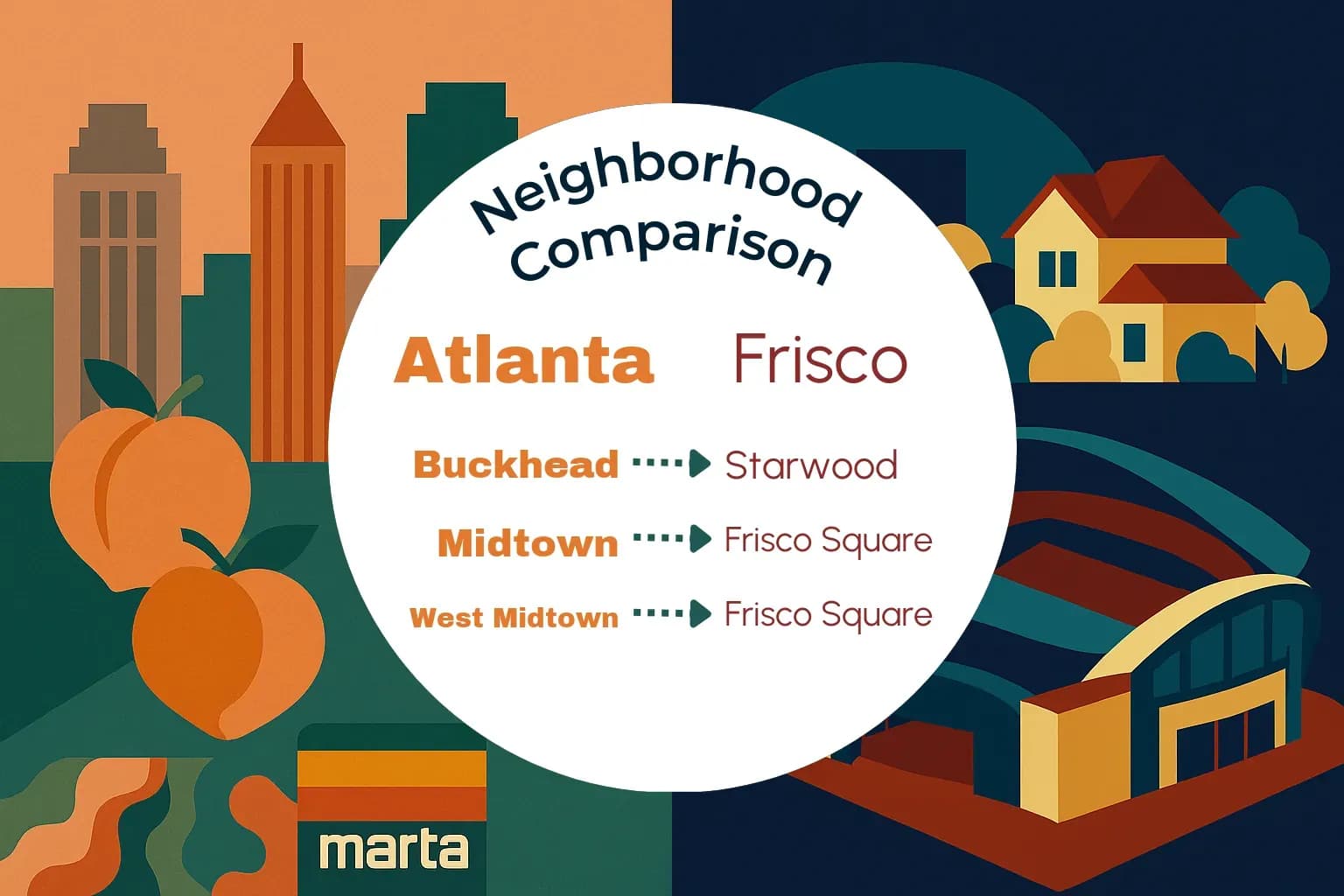 Atlanta vs Frisco Neighborhood Comparison