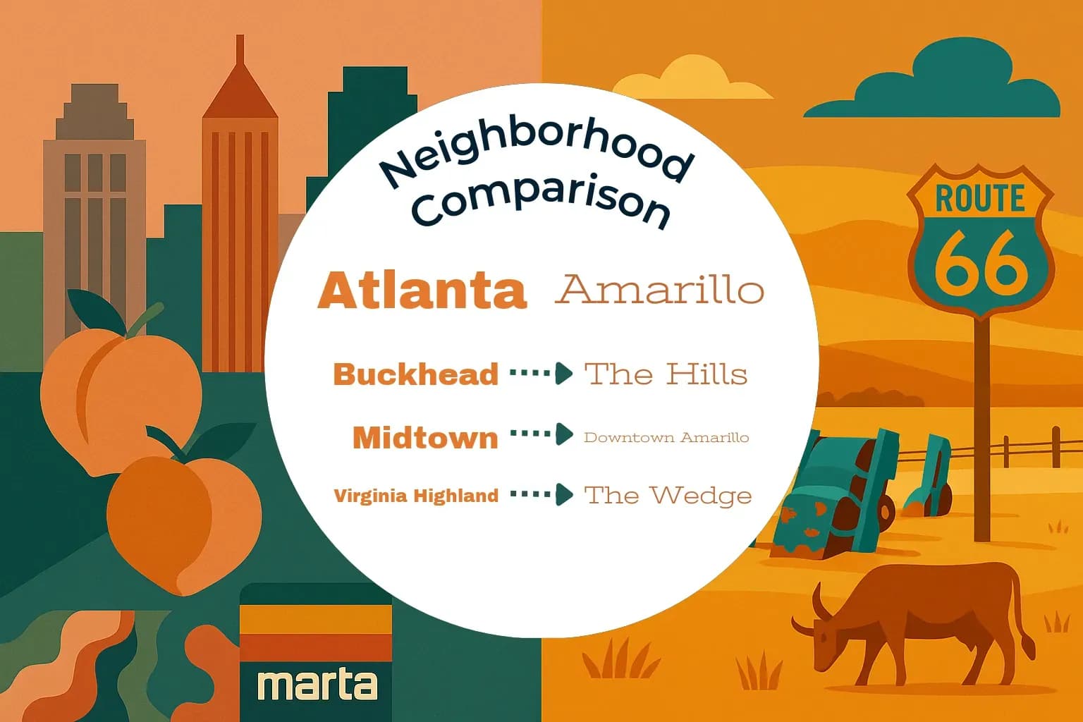 Atlanta vs Amarillo Neighborhood Comparison