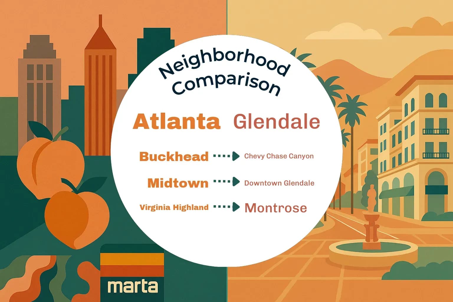 Atlanta vs Glendale Neighborhood Comparison