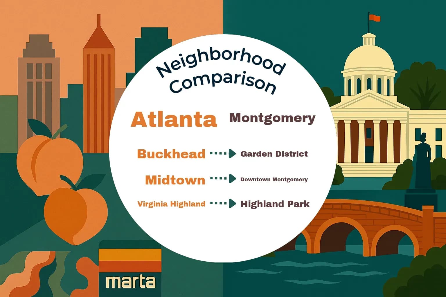 Atlanta vs Montgomery Neighborhood Comparison