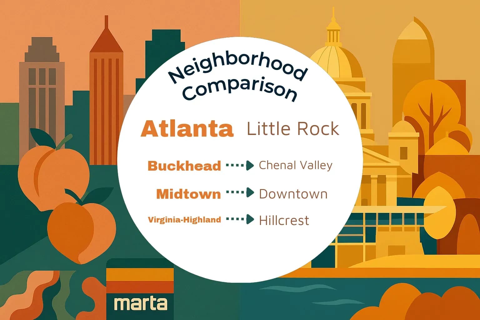 Atlanta vs Little Rock Neighborhood Comparison