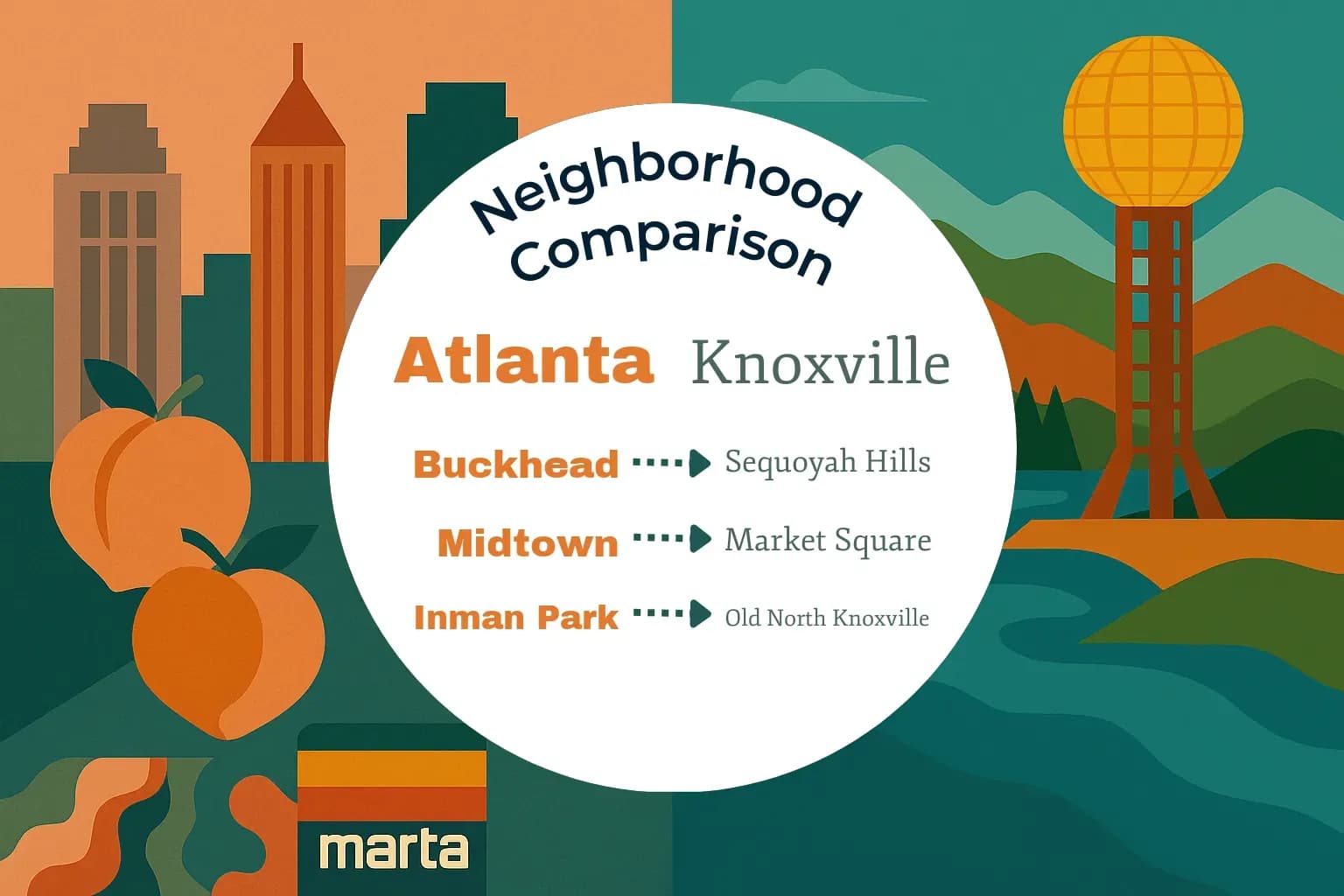 Atlanta vs Knoxville Neighborhood Comparison