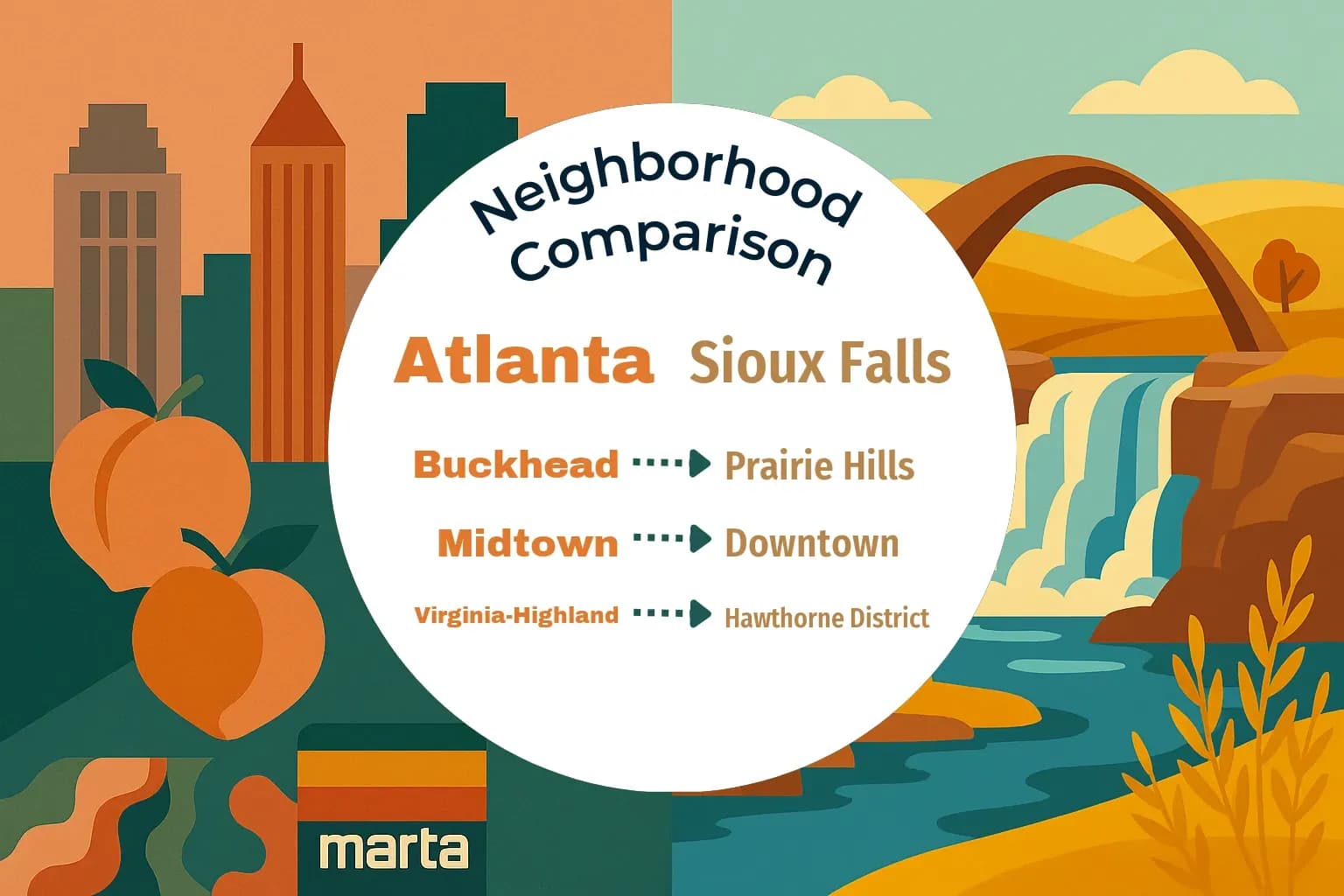 Atlanta vs Sioux Falls Neighborhood Comparison