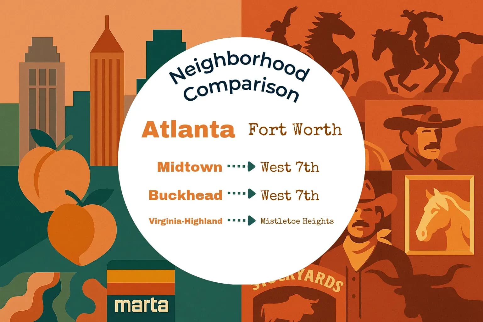 Atlanta vs Fort Worth Neighborhood Comparison