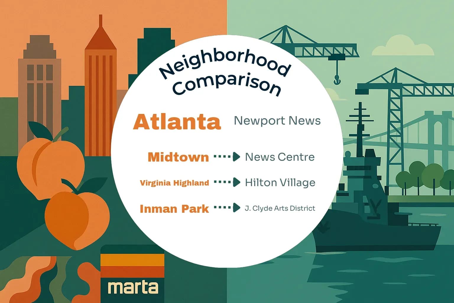 Atlanta vs Newport News Neighborhood Comparison