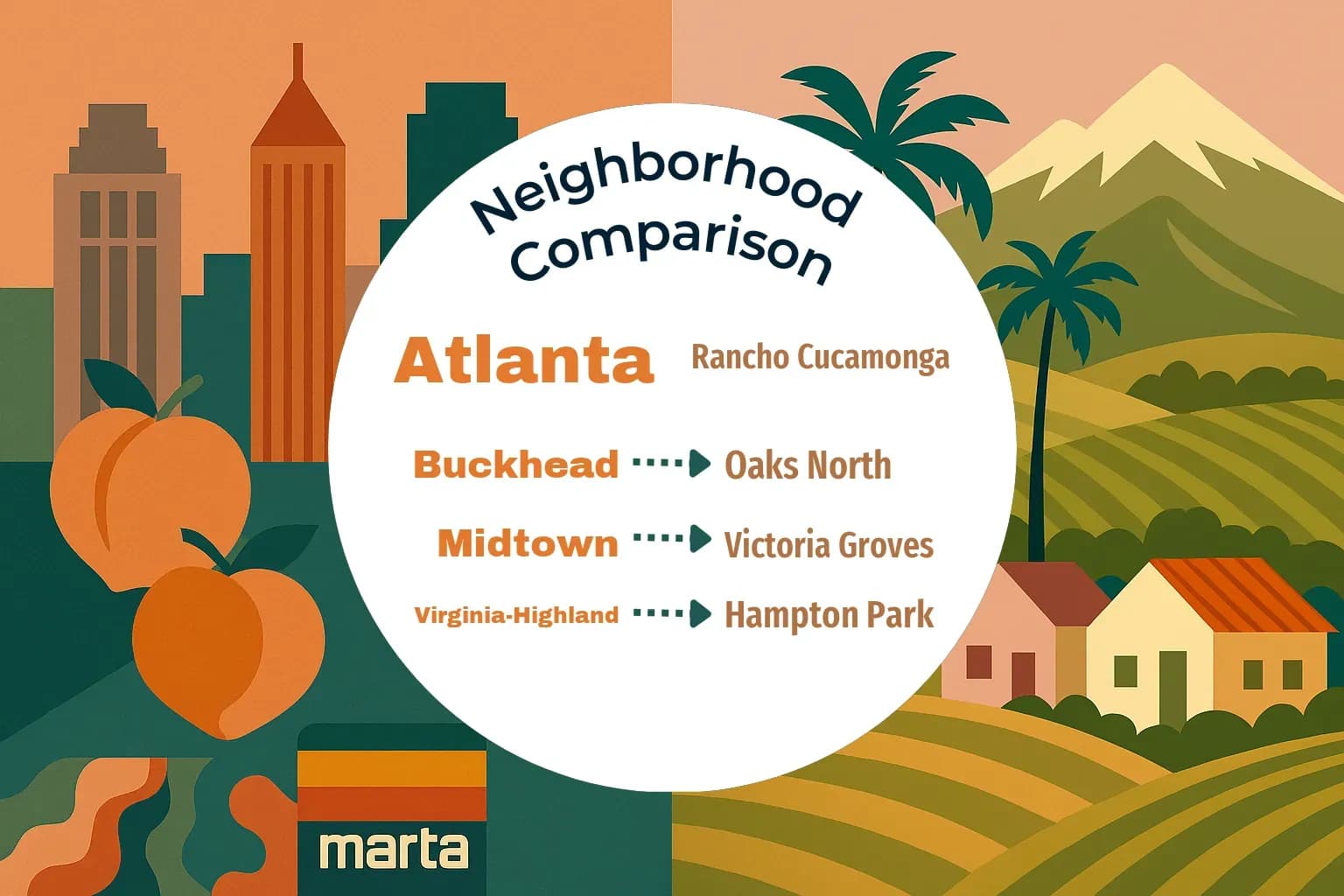 Atlanta vs Rancho Cucamonga Neighborhood Comparison