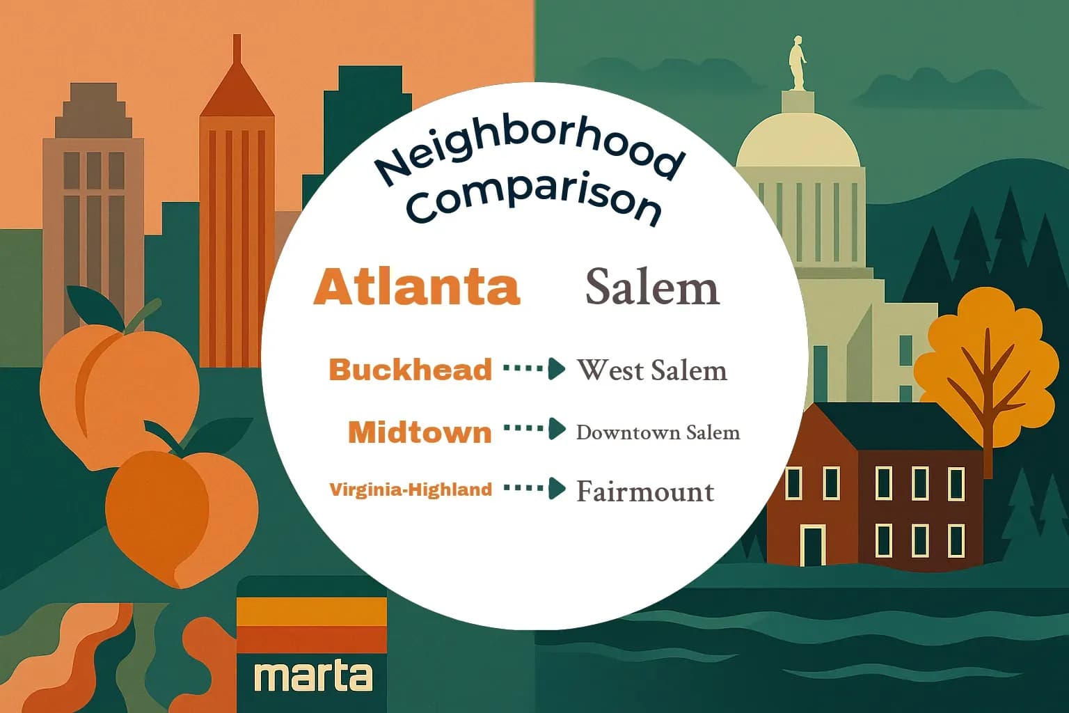 Atlanta vs Salem Neighborhood Comparison