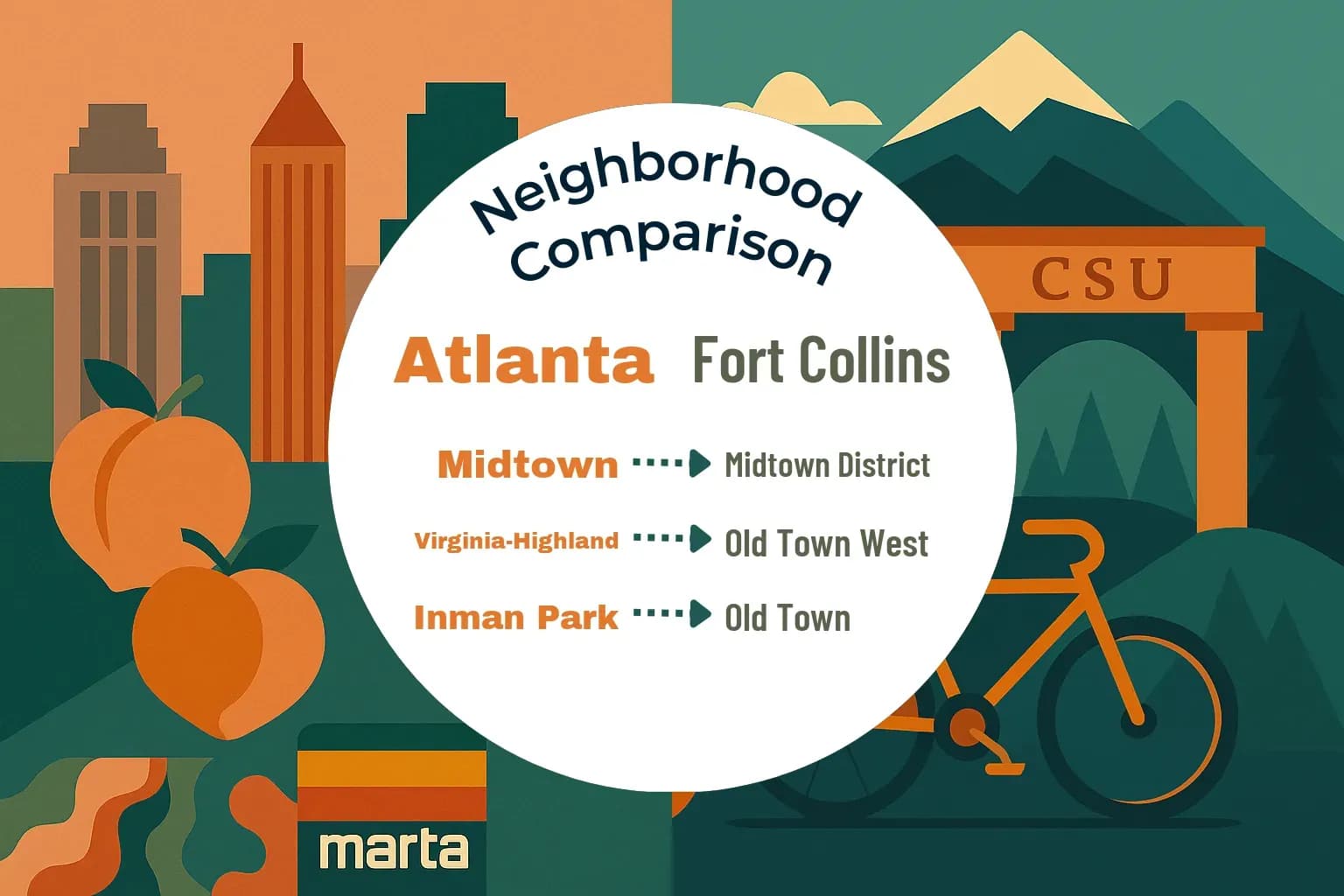 Atlanta vs Fort Collins Neighborhood Comparison