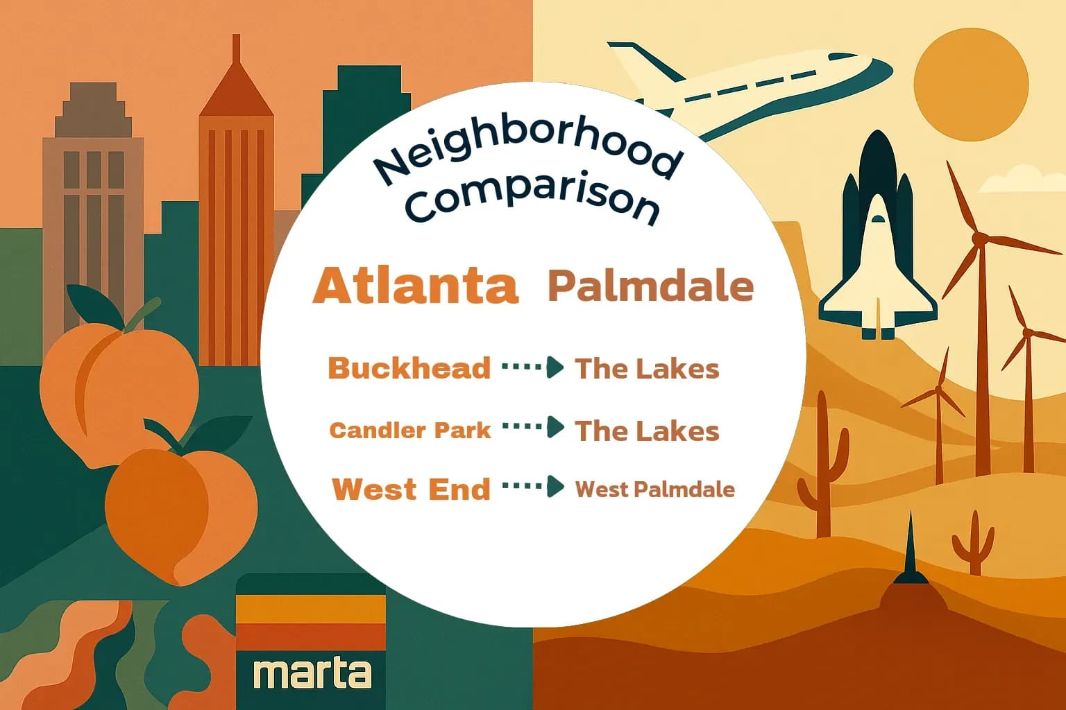 Atlanta vs Palmdale Neighborhood Comparison
