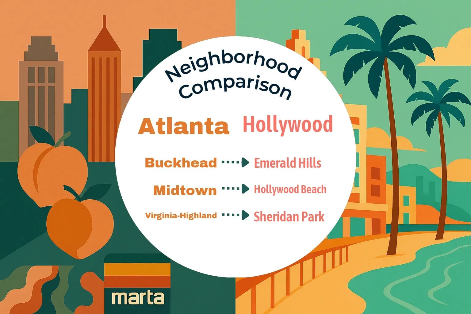 Atlanta vs Hollywood Neighborhood Comparison