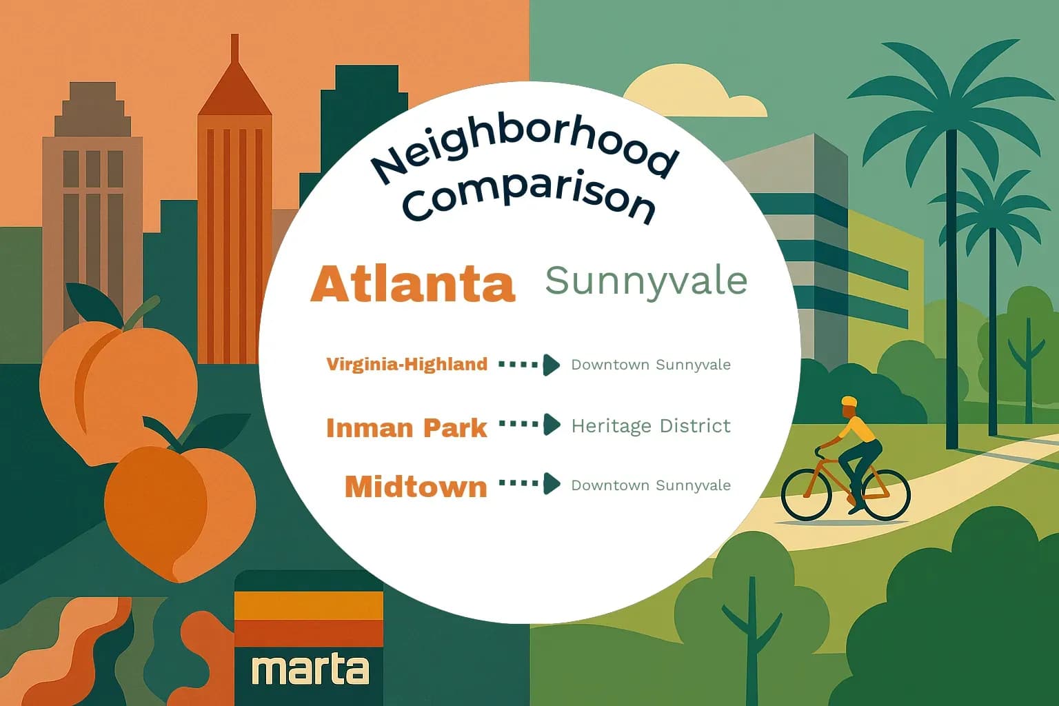 Atlanta vs Sunnyvale Neighborhood Comparison