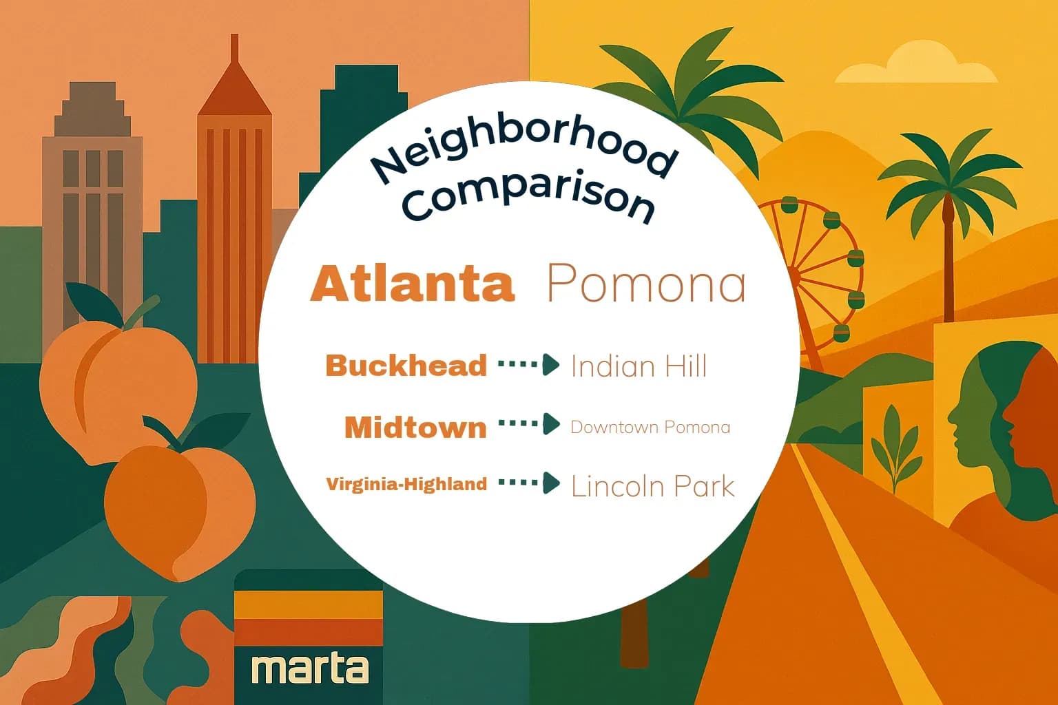 Atlanta vs Pomona Neighborhood Comparison