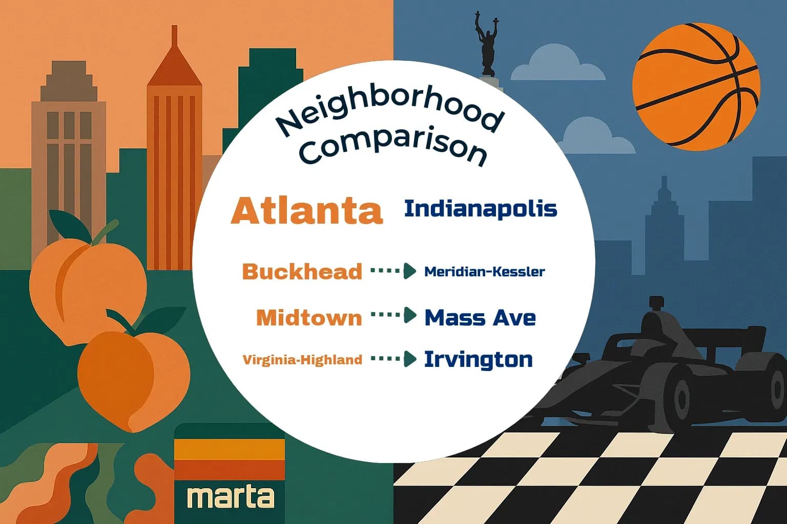 Atlanta vs Indianapolis Neighborhood Comparison