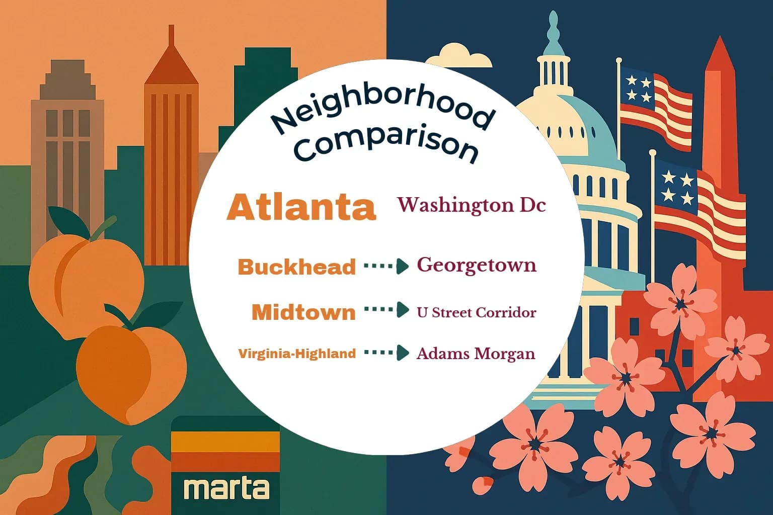 Atlanta vs Washington DC Neighborhood Comparison