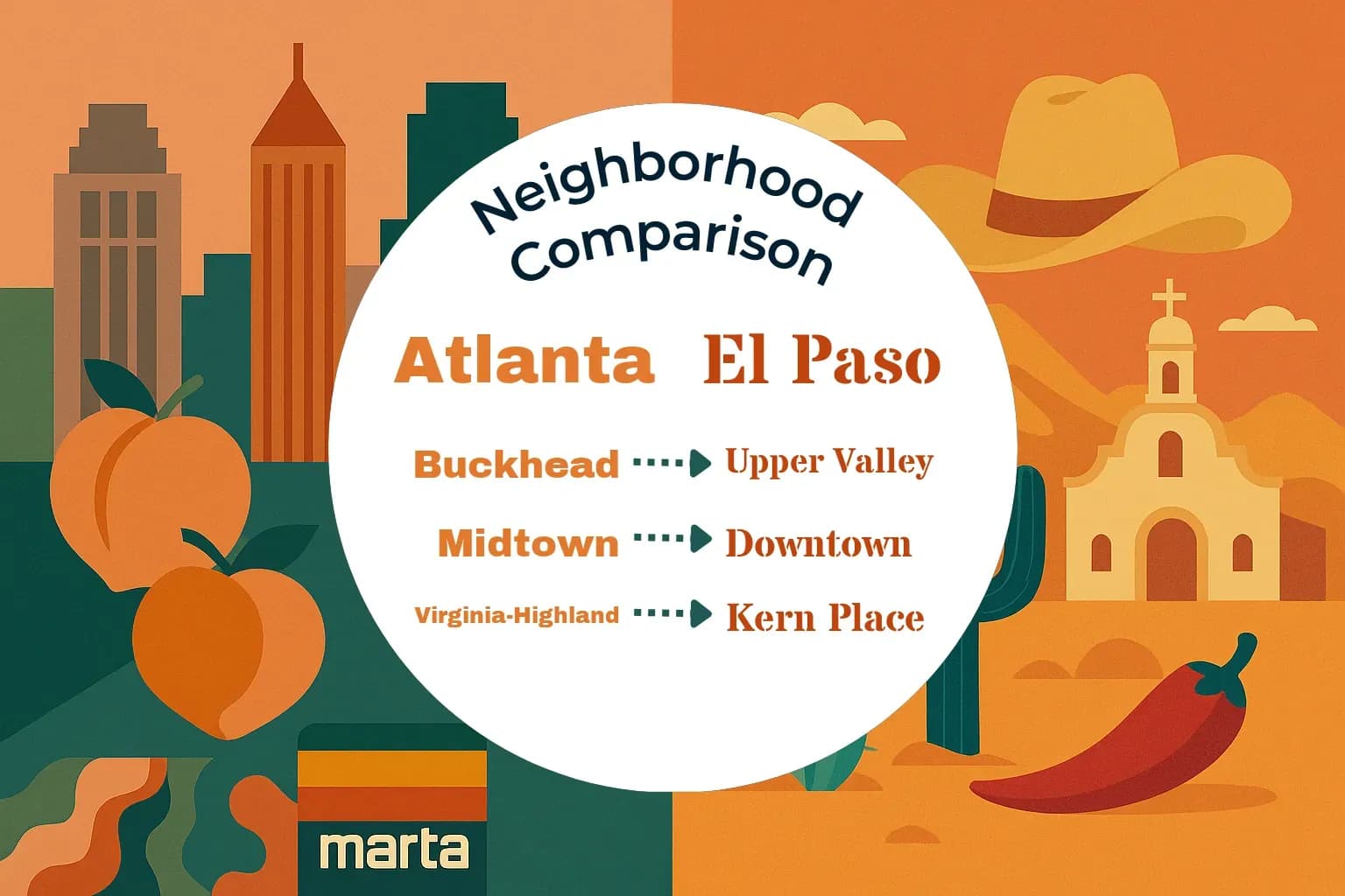 Atlanta vs El Paso Neighborhood Comparison