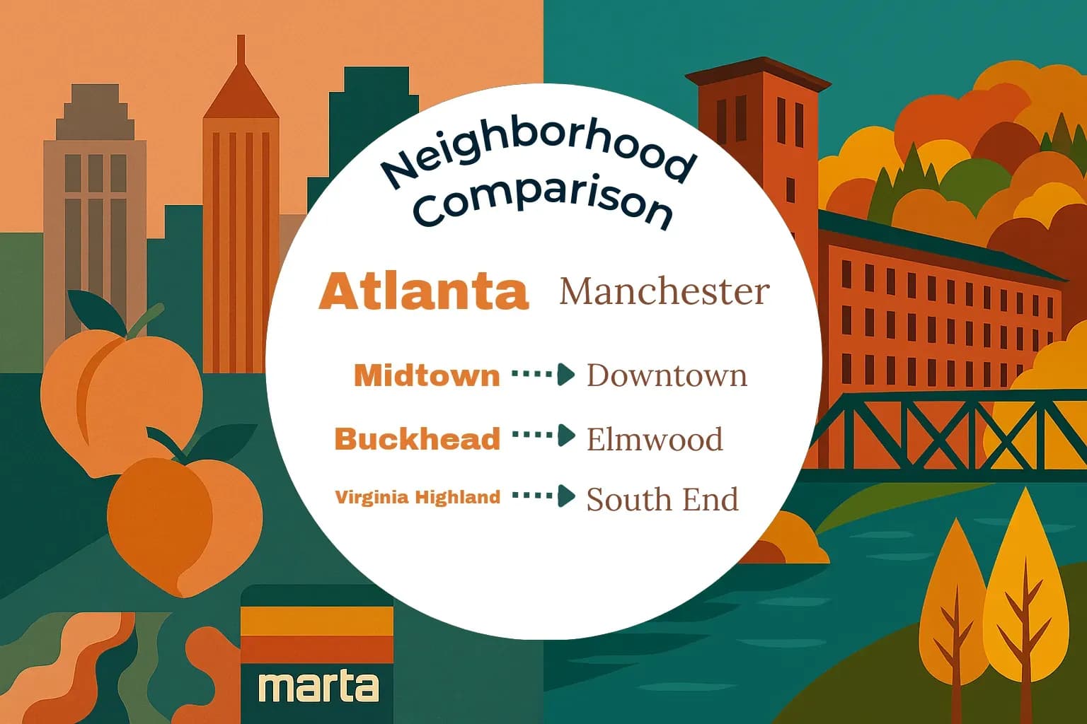 Atlanta vs Manchester Neighborhood Comparison