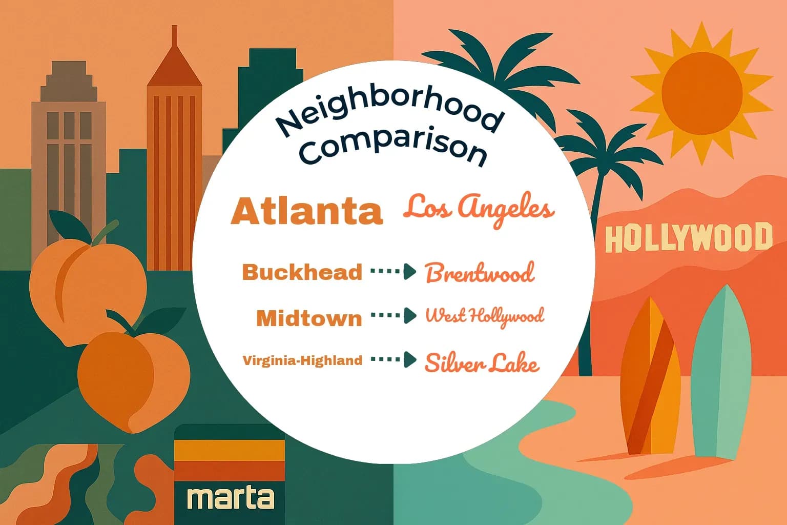 Atlanta vs Los Angeles Neighborhood Comparison