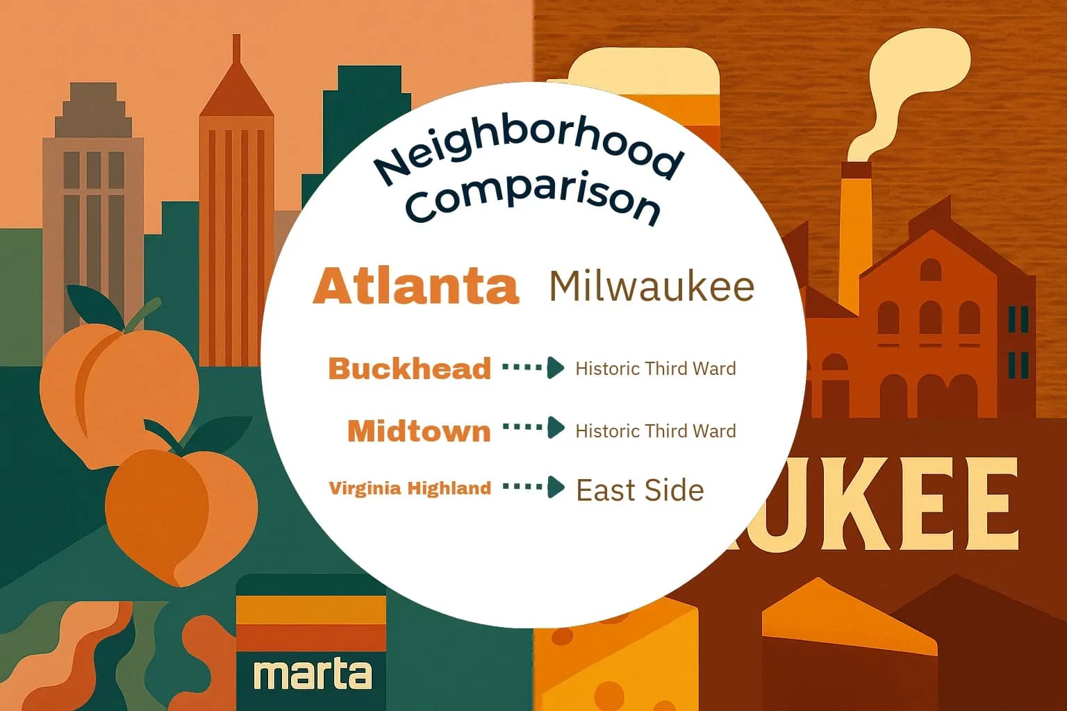 Atlanta vs Milwaukee Neighborhood Comparison