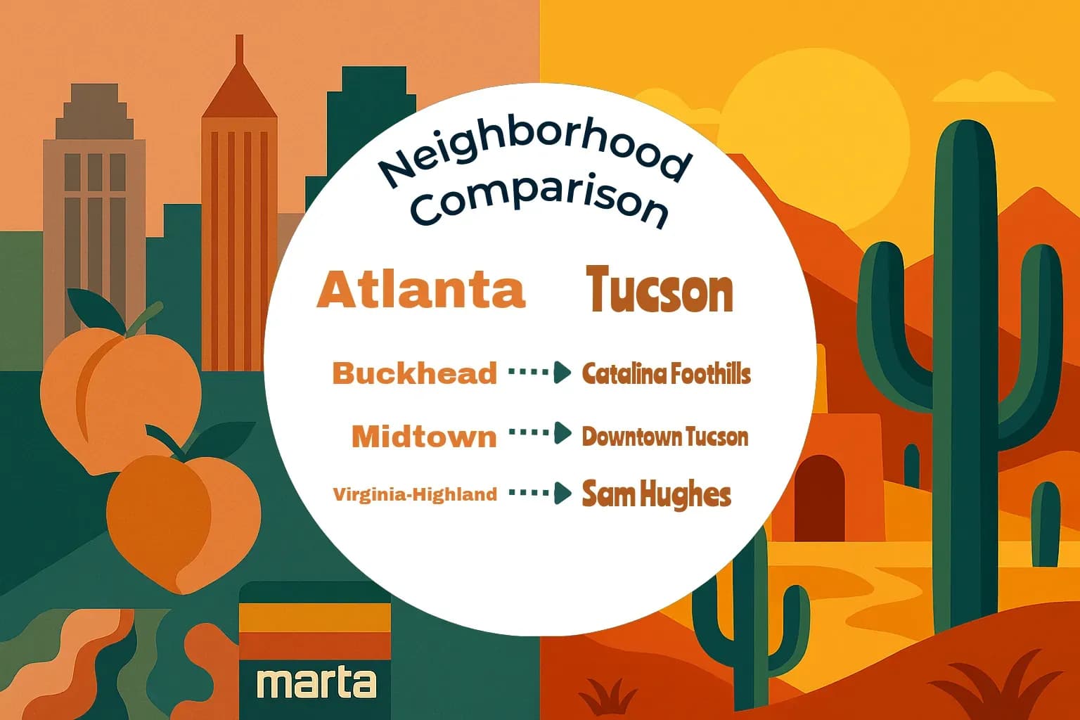 Atlanta vs Tucson Neighborhood Comparison
