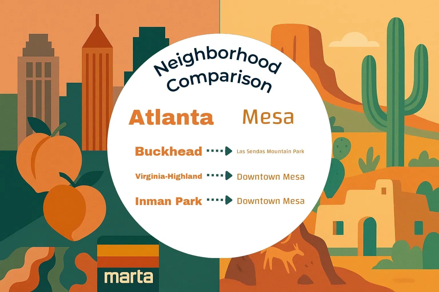 Atlanta vs Mesa Neighborhood Comparison