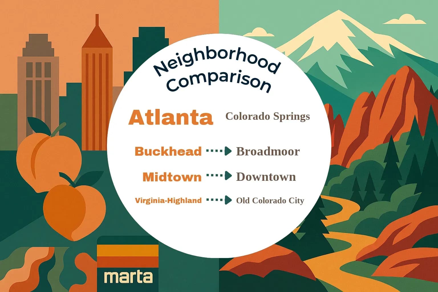 Atlanta vs Colorado Springs Neighborhood Comparison