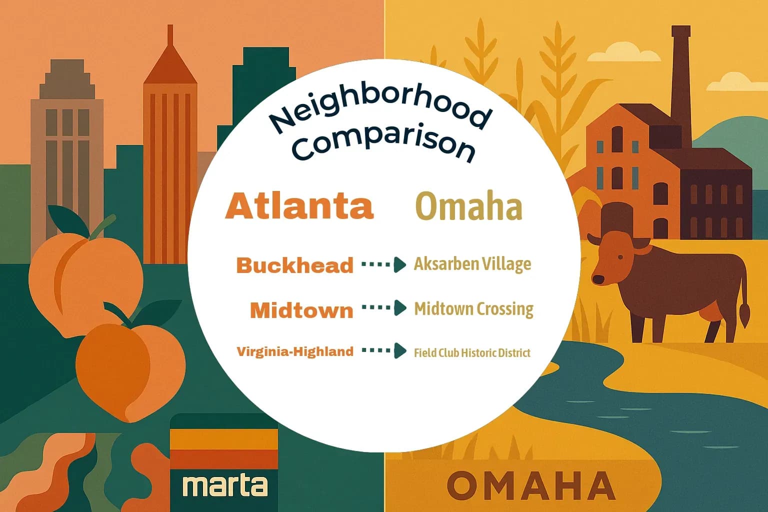 Atlanta vs Omaha Neighborhood Comparison